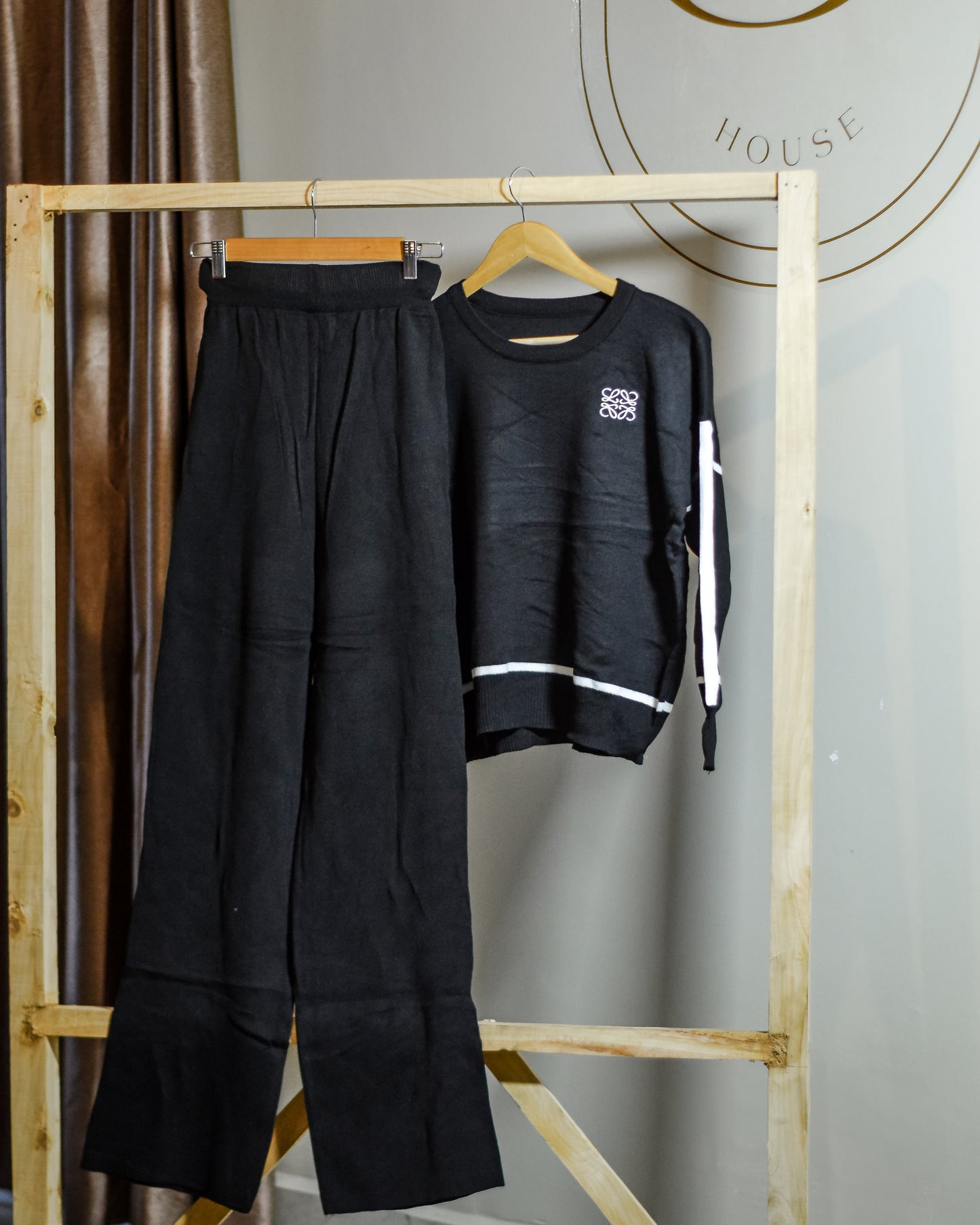Two-piece Knitted top and trouser set (Loewe detail)