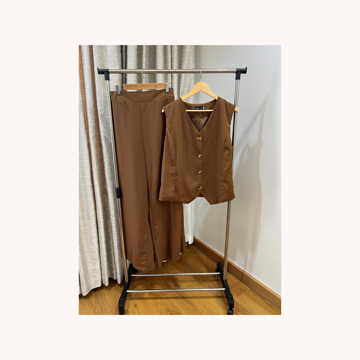 Two-piece pant and waistcoat suit set