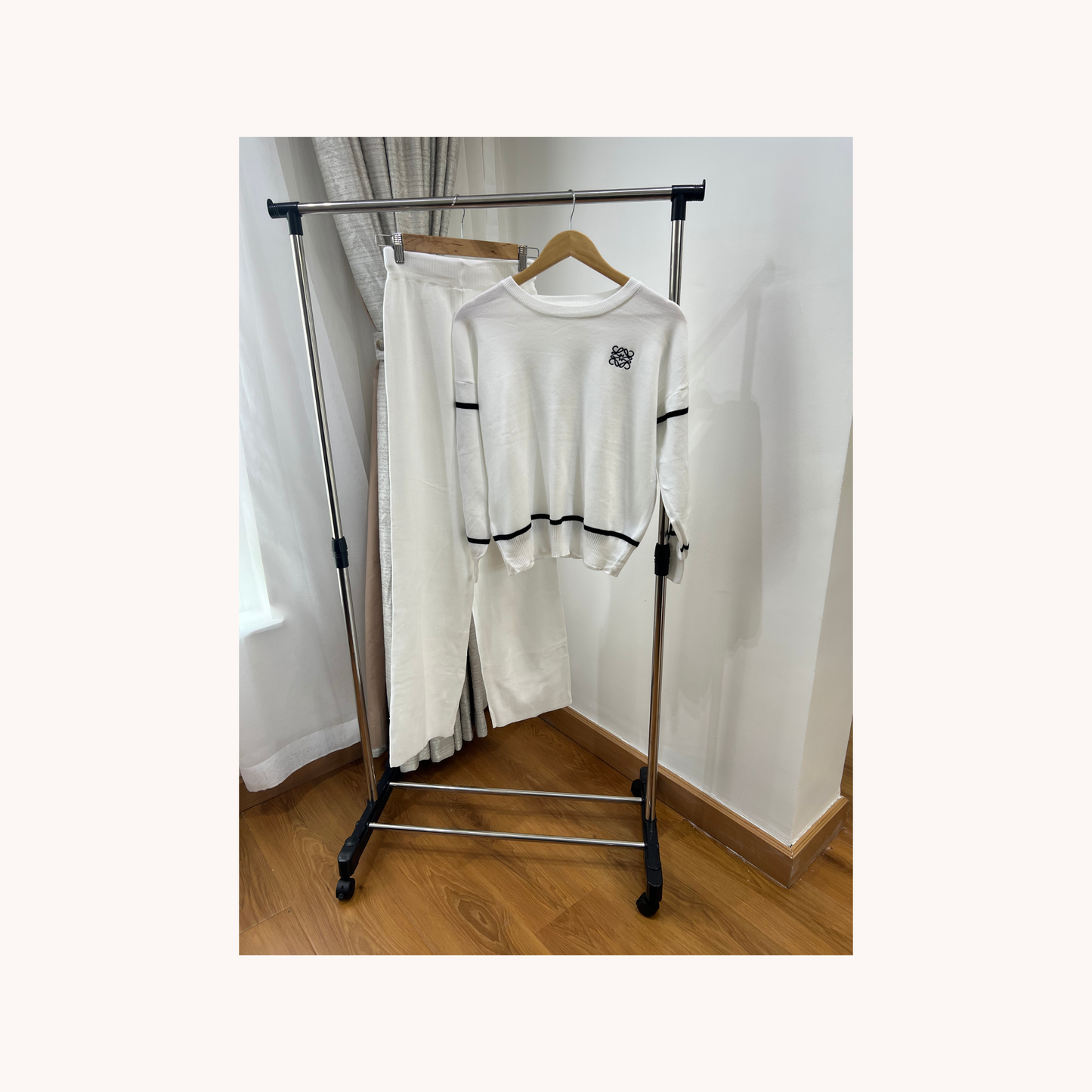 Two-piece Knitted top and trouser set (Loewe detail)