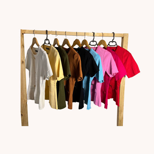 Knitted Short Sleeve Top