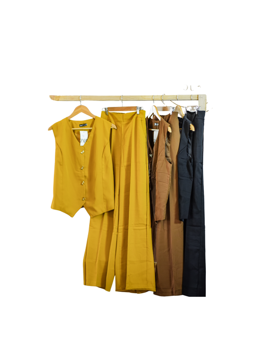 Two-piece vest suit set