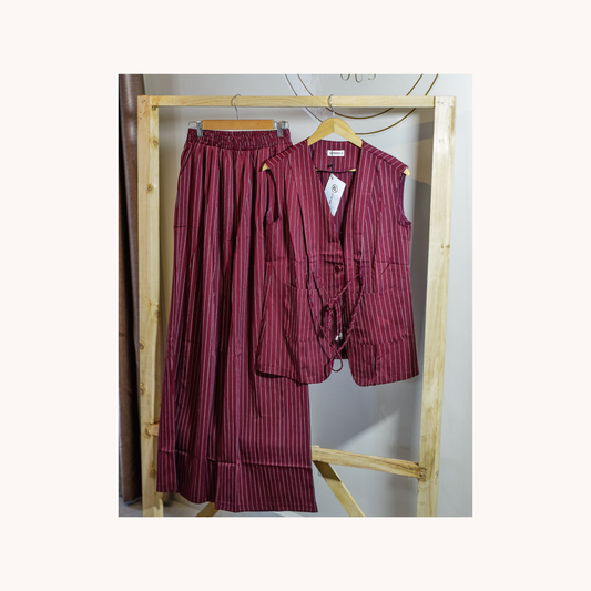 Pin stripe Pant suit set