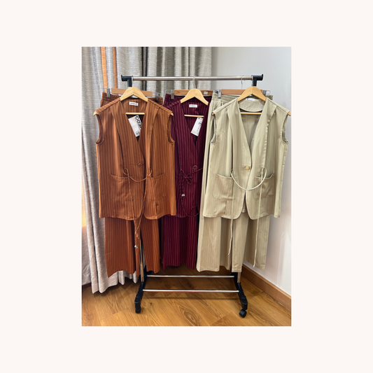 Pin stripe Pant suit set
