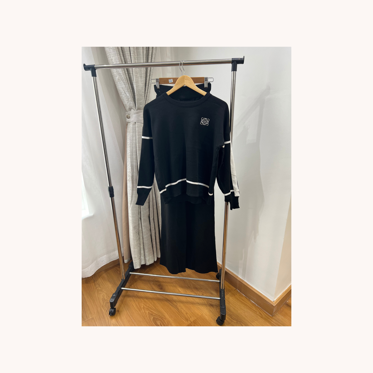 Two-piece Knitted top and trouser set (Loewe detail)