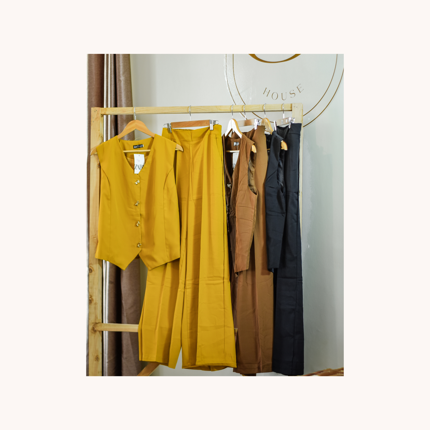 Two-piece pant and waistcoat suit set